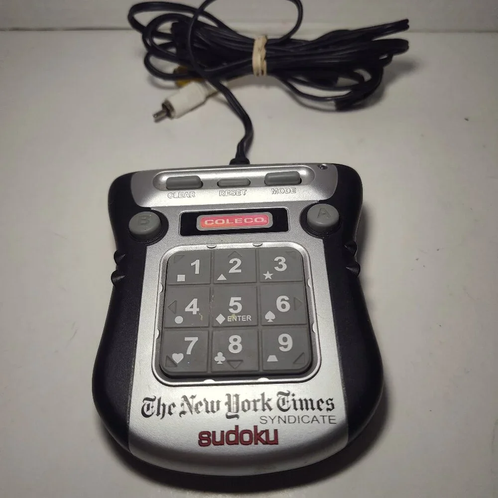 Coleco New York Times Plug N Play Sudoku 835 Puzzles 2 Player Mode TESTED WORKS